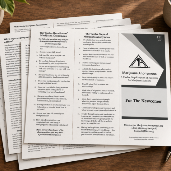 flat pamphlets on a desk