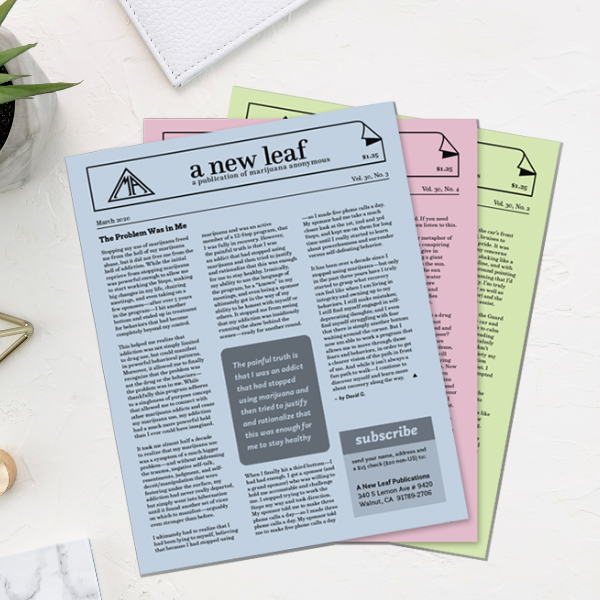 copies of the old printed issues of A New Leaf