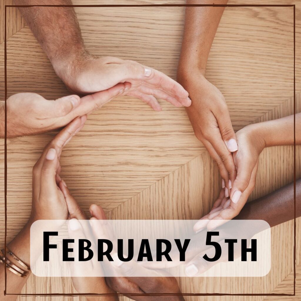 February 5th - hands making a circle