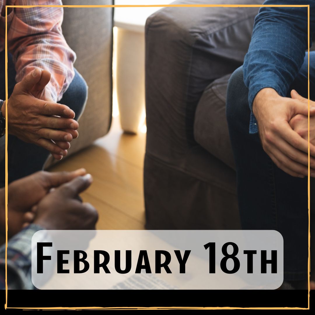 February 18th - a couple of people sitting together