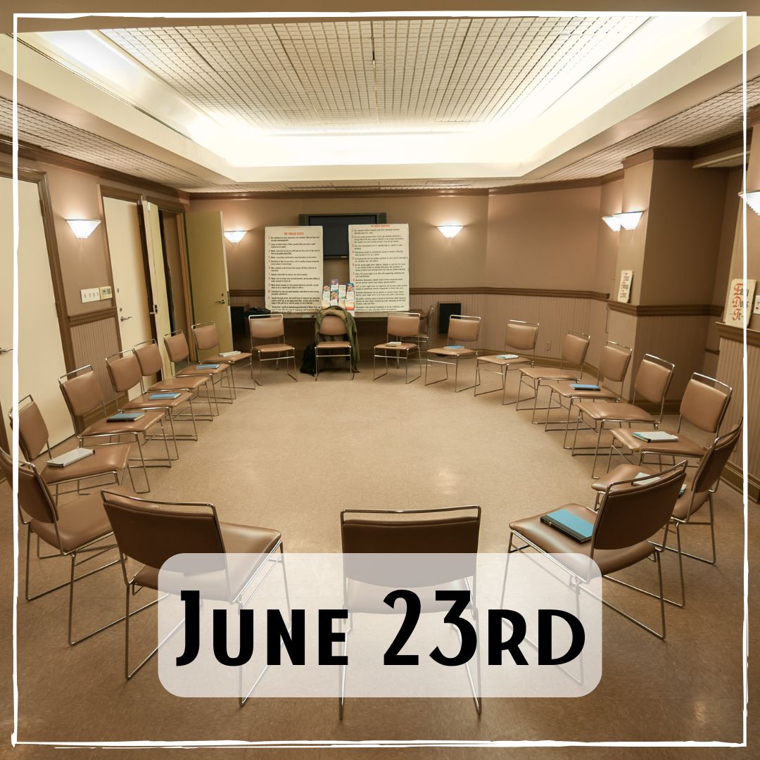 June 23rd - an empty meeting room filled with chairs