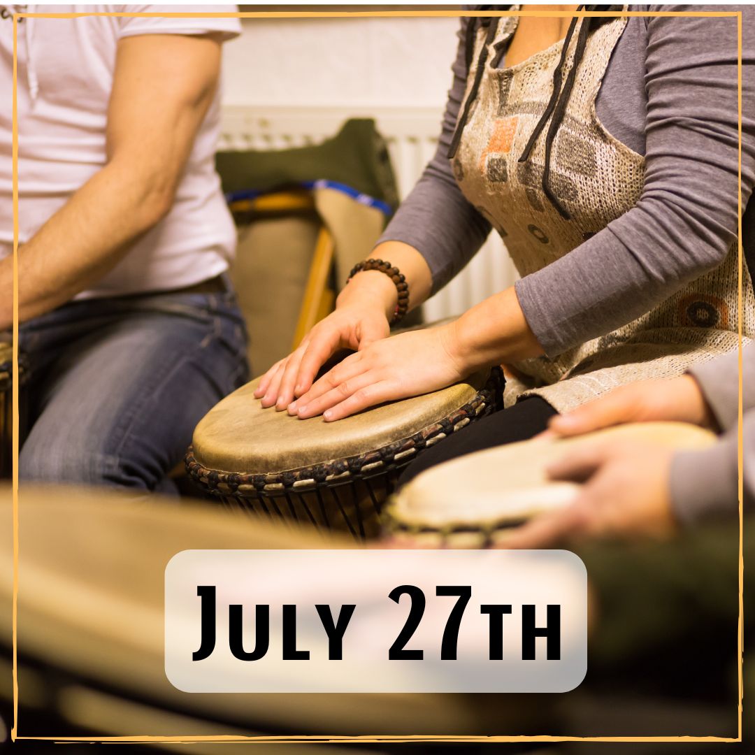 July 27th - people at a drum circle