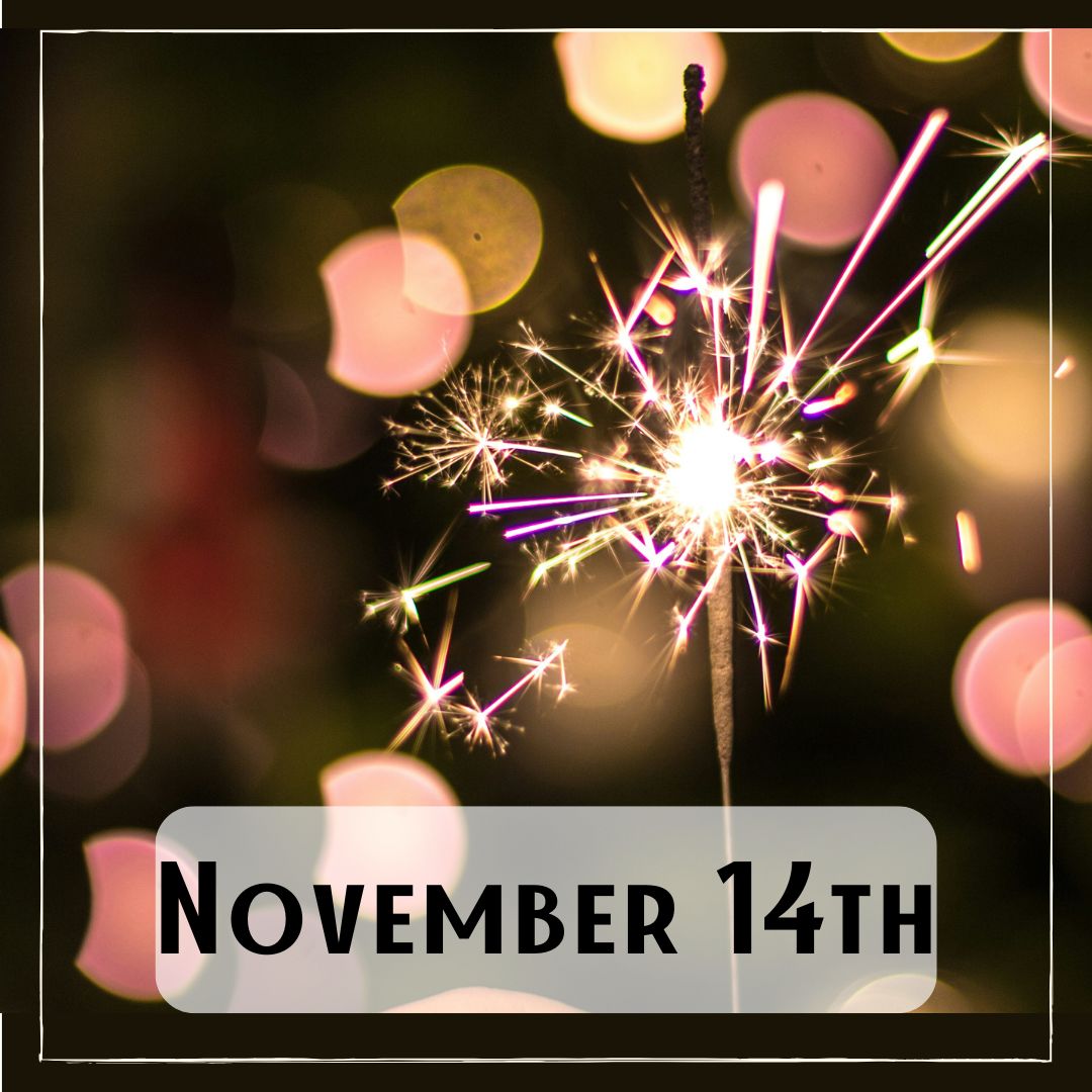 November 14th - a lit sparkler firework