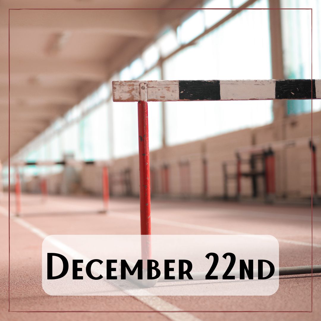 December 22nd - a track and field jumping post