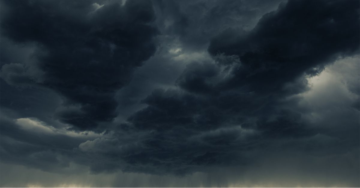 dark grey clouds