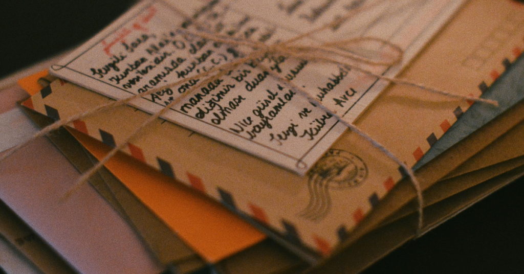 A stack of letters